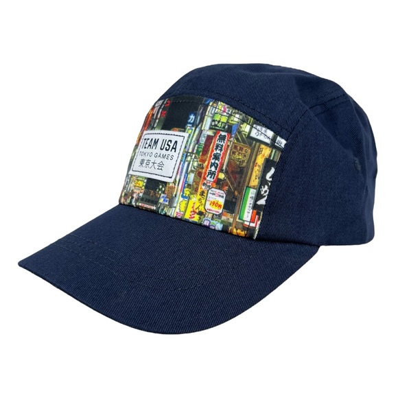 Team USA Olympic Tokyo Games 5 Panel Camper‎ Hat Adjustable Strap - Picture 7 of 10